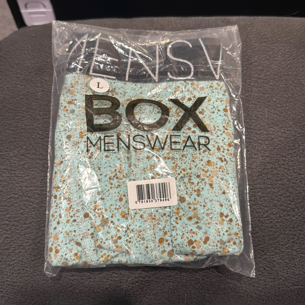Brand New Box Menswear Underwear Boxer Briefs - Green with Speckled Brown